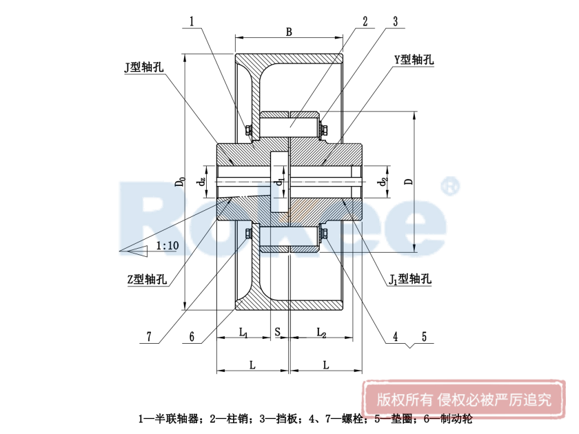 LXZ聯軸器,HLLL聯軸器,LXZ彈性聯軸器,HLL彈性聯軸器,LXZ柱銷聯軸器,HLL柱銷聯軸器,帶制動輪彈性柱銷聯軸器