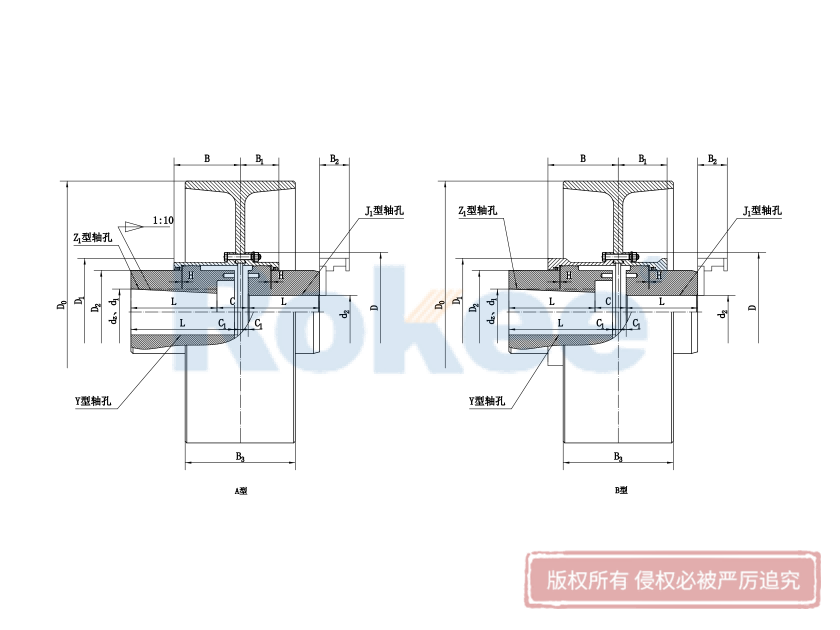 NGCL聯軸器,NGCL鼓形齒聯軸器,NGCL帶制動輪鼓形齒式聯軸器